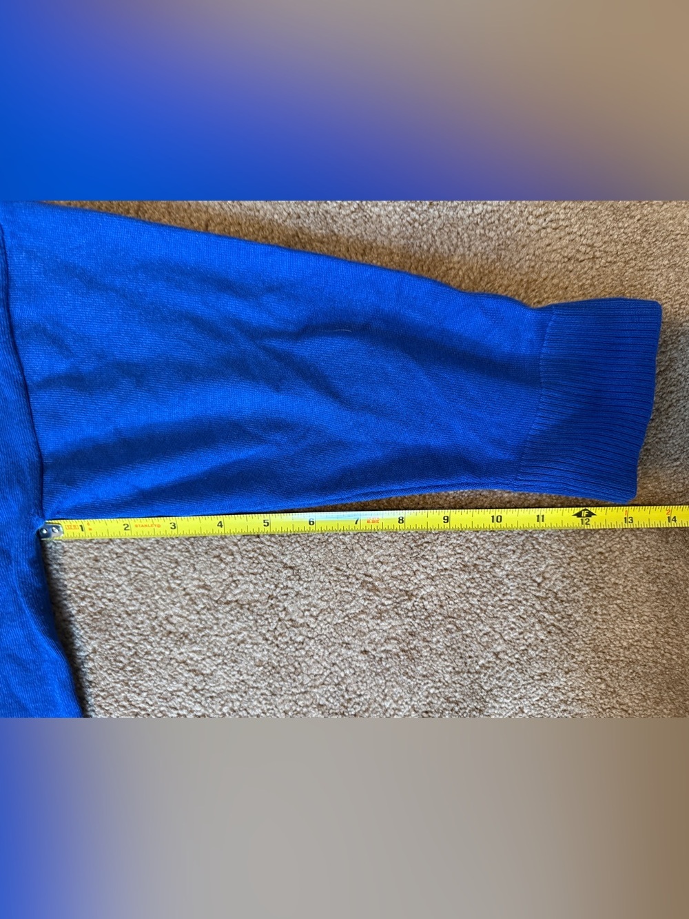 Cable & Gauge women’s Royal Blue Crewneck Sweater size Large - Picture 2 of 8